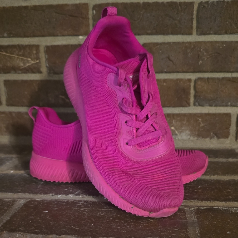 Skechers Bobs Sport B Flex LO - Graceful Stride PINK Womens Size 8.5